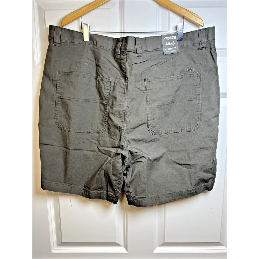 Mountain Khakis Men's All Peak Shorts‎ 44x8 Jackson Grey Classic Fit Cotton NWT